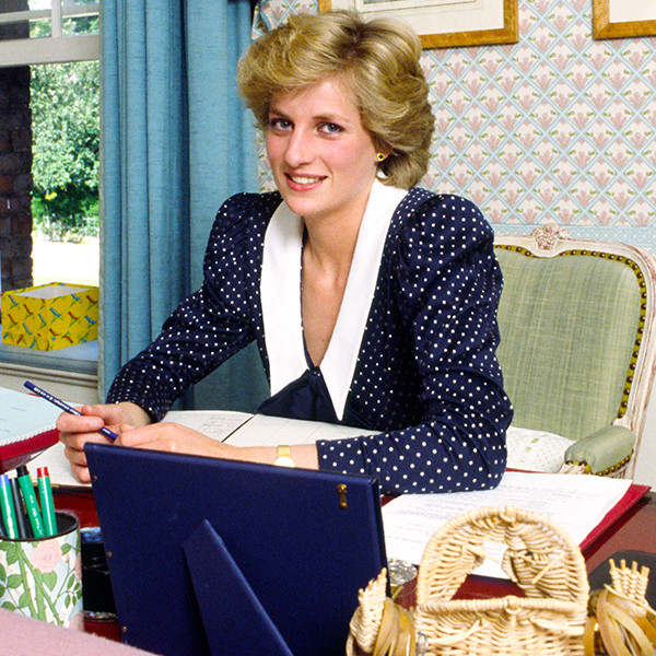 Princess Diana At Her Desk Princess Diana At Her Desk